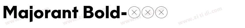 Majorant Bold字体转换